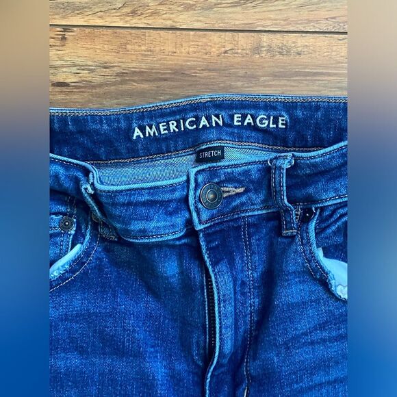 American Eagle Outfitters Super High Rise Flare Stretch Jeans sz 6 - Picture 4 of 12
